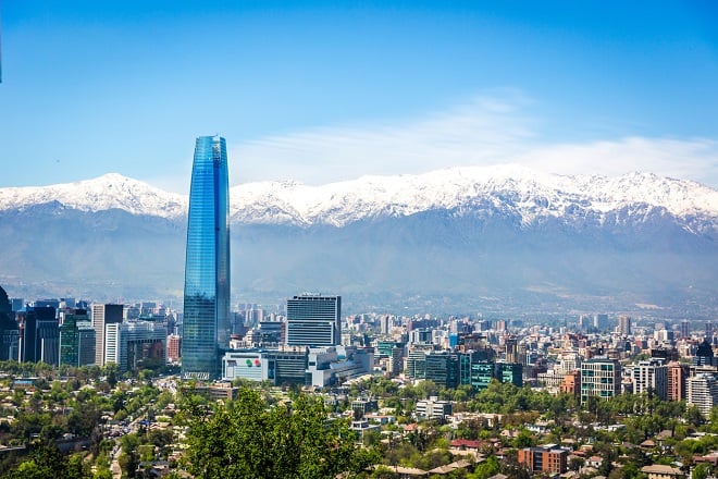 Vue sur Santiago