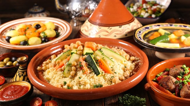 couscous aux légumes et pois chiches