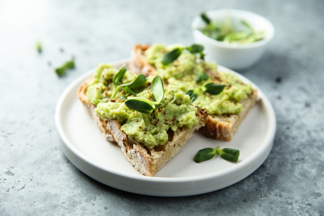 toast de guacamole