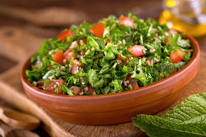 taboulé aux herbes aromatiques