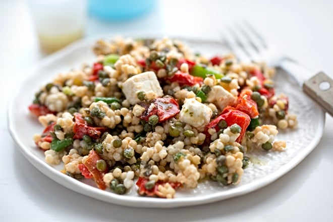 Salade de lentilles et de millet.