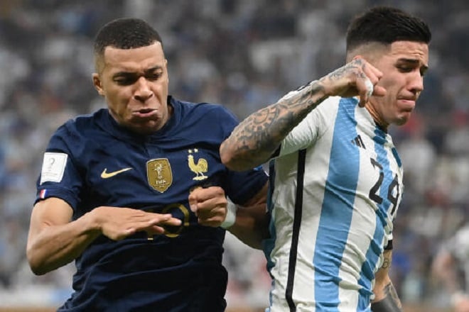 image tirée du match France-Argentine de la Coupe du Monde 2022