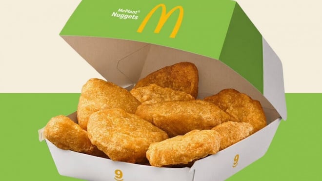 boîte de nuggets veggie McDonald's