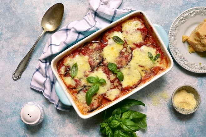 gratin d'aubergines à la parmigiana