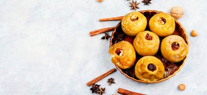 pommes au four avec des épices