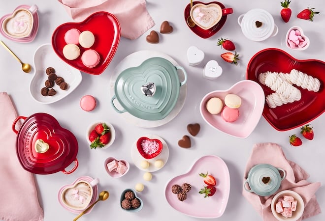 collection Saint-Valentin de Le Creuset