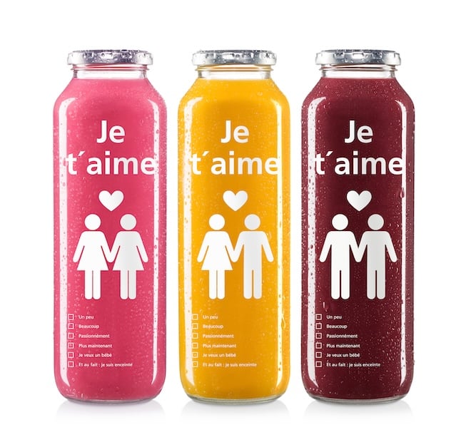 3 bouteilles de smoothies aux fruits True Fruits