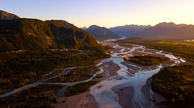 fleuve Tagliamento (Italie)