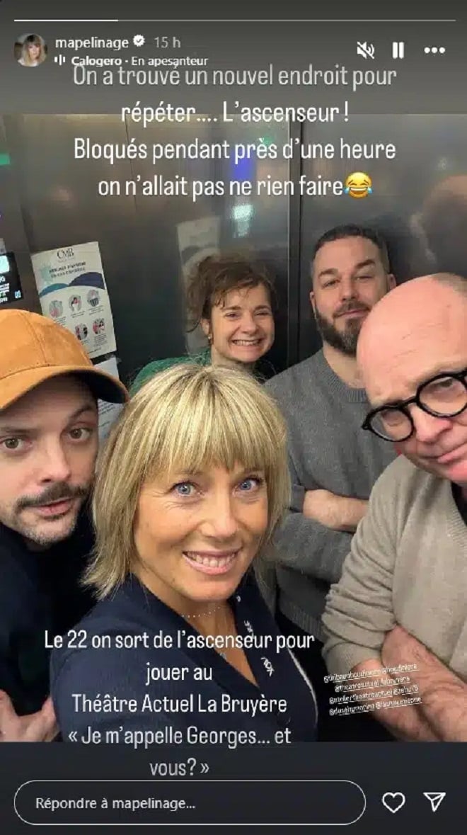 Capture d'écran Mélanie Page sur Instagram