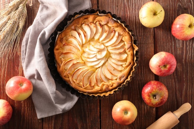 tarte aux pommes maison